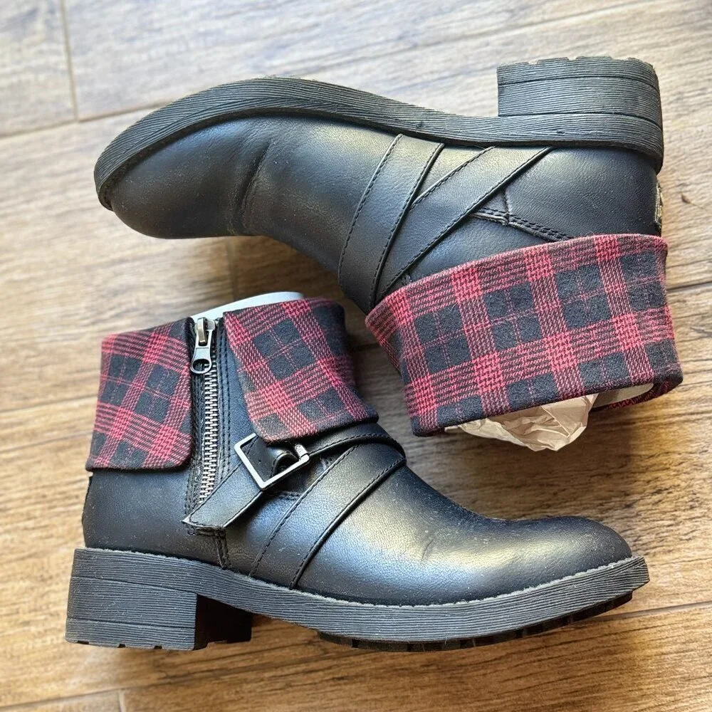 Rocket Dog Women's Tobie Lewis Pu-Altan Cotton Ankle Bootie Black 7.5 M